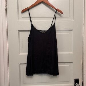 Anthropologie Black Sleeveless Camisole Top